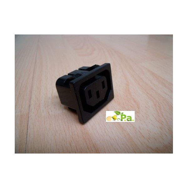 Conector hembra IEC para panel para conexión de cable de humedad