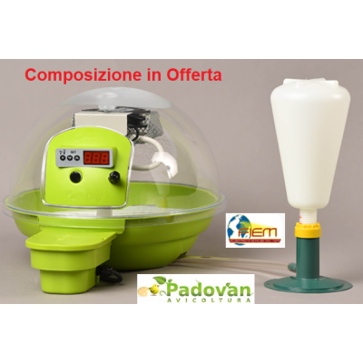 Incubadora digital inteligente FIEM para 24 huevos + humidificador semiautomático