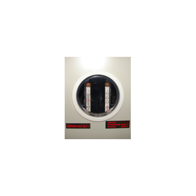 thermometer-hygrometer mit analoger temperatur und luftfeuchtigkeit