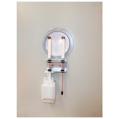 thermometer-hygrometer mit analoger temperatur und luftfeuchtigkeit