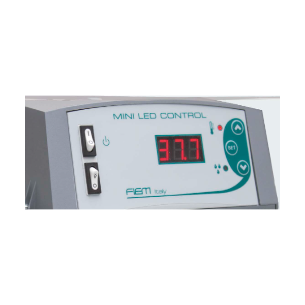 Unidad de control Fiem Mini LED con sonda de temperatura y humedad - Control avanzado para incubadoras - Repuestos originales Fi