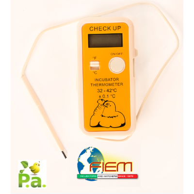 Thermomètre numérique FIEM Check Up + guide gratuit sur l'avicoltura de Padoue