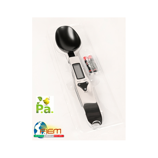 Fiem Digitale Eierwaage 0,1 g in Form eines Messlöffels