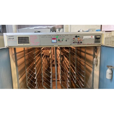 Used Victoria I36 incubator with 5,184 eggs