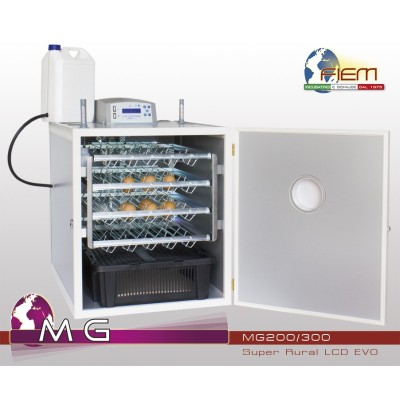 FIEM MG200/300 S. Rural LCD EVO weekly charge steel incubator