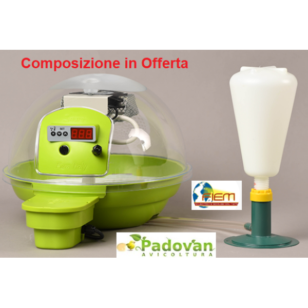 Incubatrice FIEM Smart Bird Digitale 24 Automatica Con Lettura Umidità +Umidificatore Semiautomatico