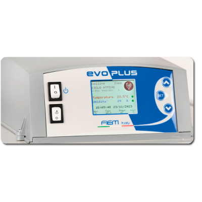 FIEM MG200/300 S. Incubadora de acero de carga única Rural LCD EVO.