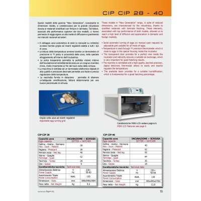 Fiem Cip Cip 28 Miniled Inkubator, Modell 2024