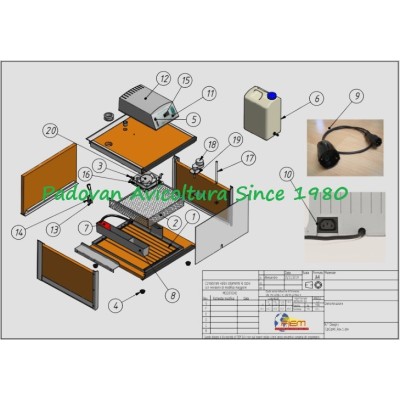 Termometro in °C/F Originale Fiem per Cip Cip 28/40 - °F. Thermometer Rif. Esploso N. 17 Termometro in °C/F Originale Fiem per Cip Cip 28/40 - °F. Thermometer Rif. Esploso N. 17