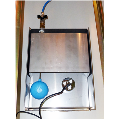 Placa de humedad de acero inoxidable con nivel de agua constante