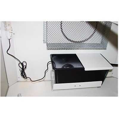 Humidity tank with constant water level + lid