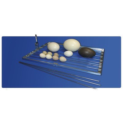 Egg turning grid with adjustable inserts