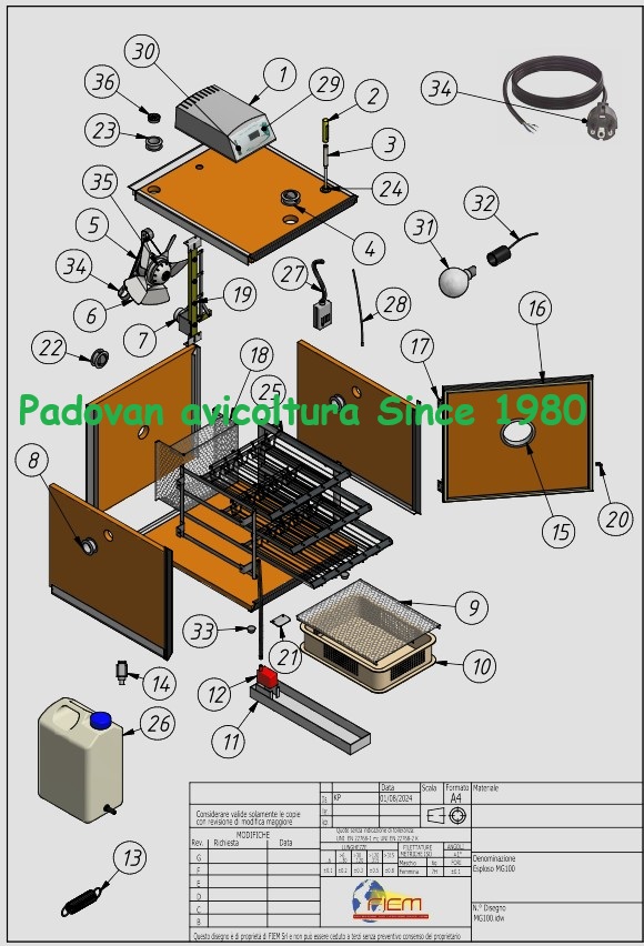 Fiem Mg100 Accessori e Ricambi