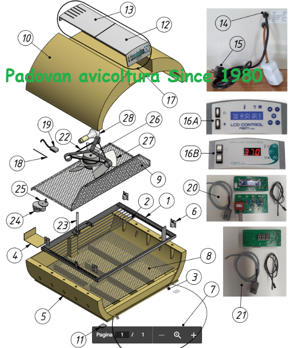 Fiem Cosmo Esploso Ricambi